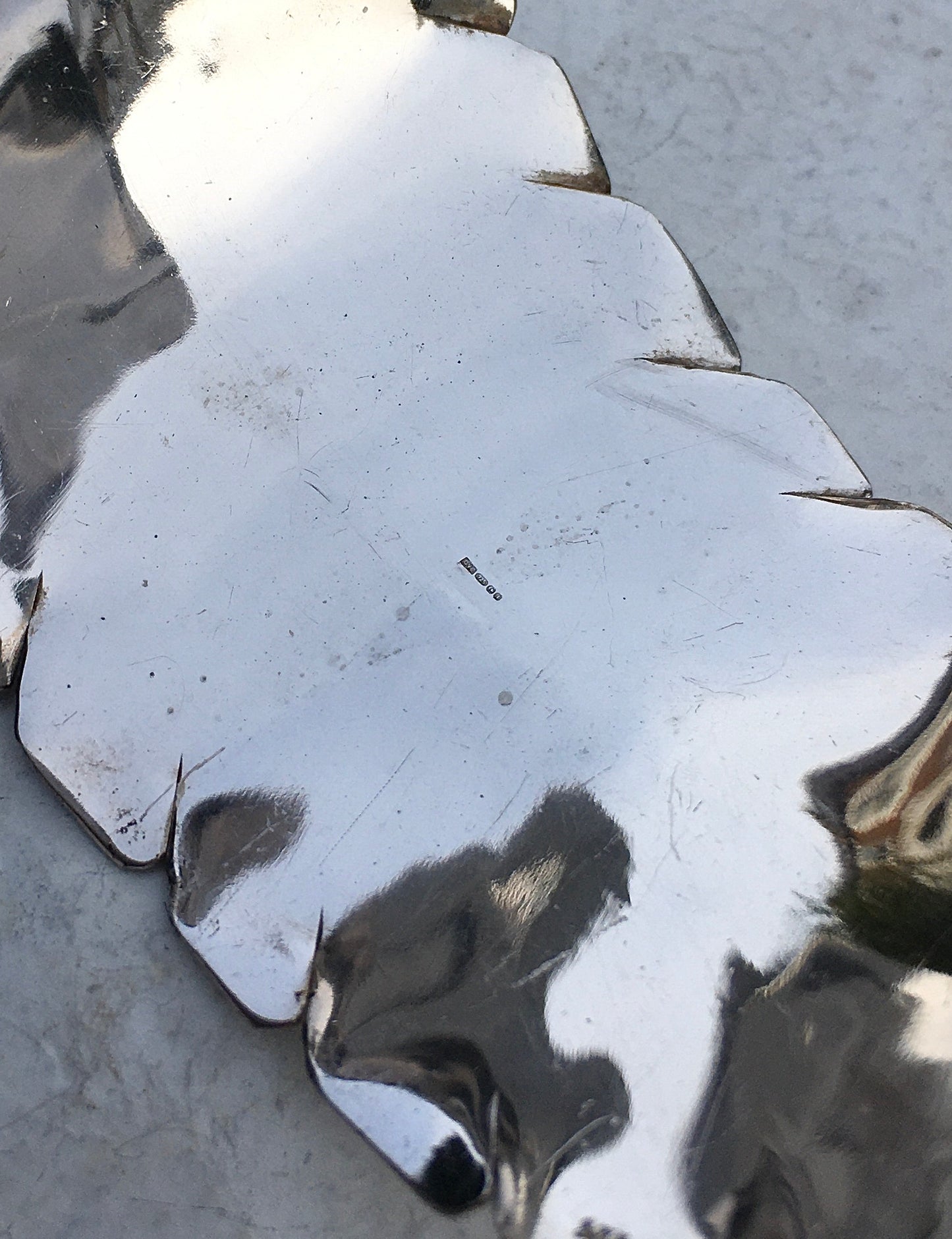 Sterling Silver Feather Bangle