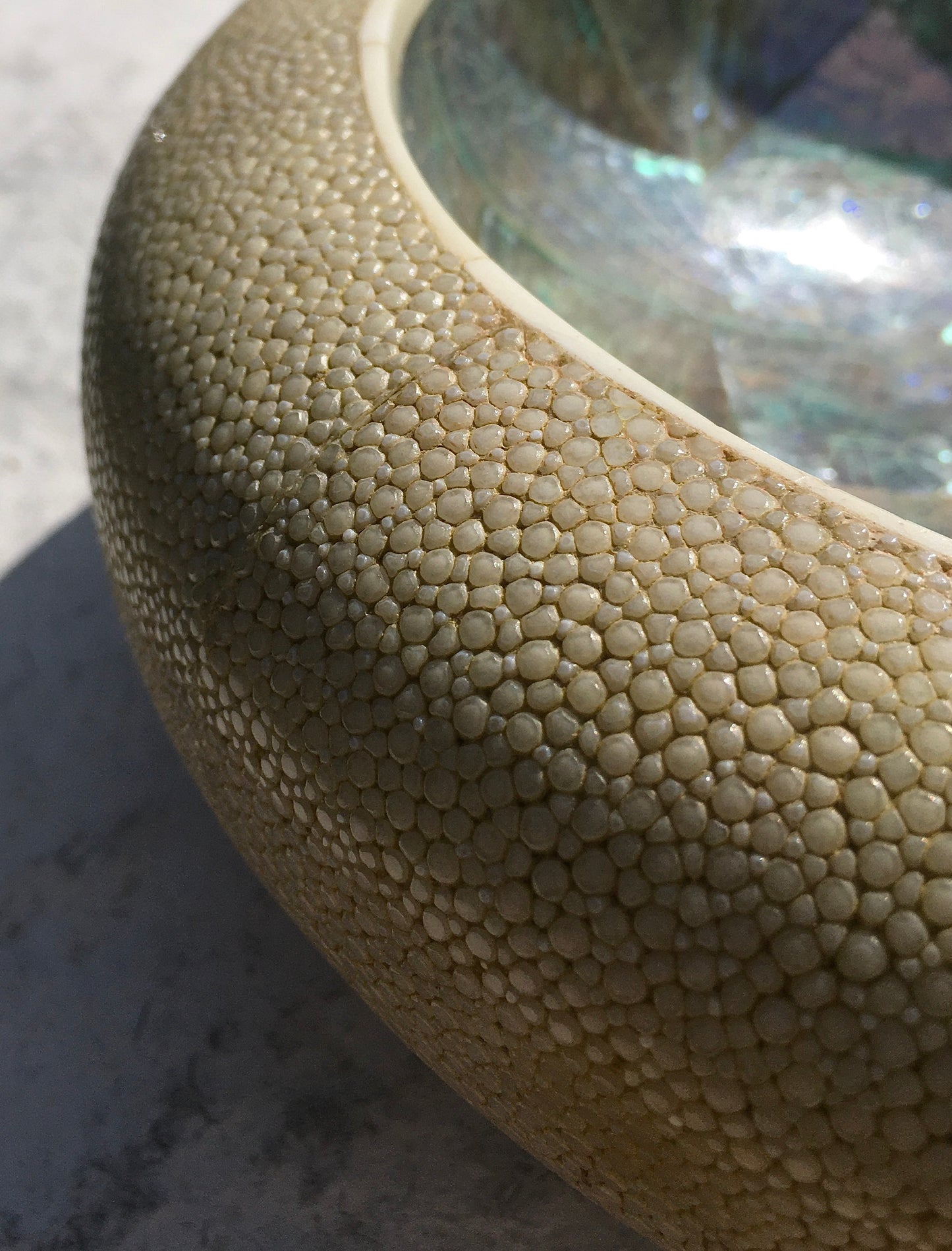 Shagreen & Shell Cigar Ashtray