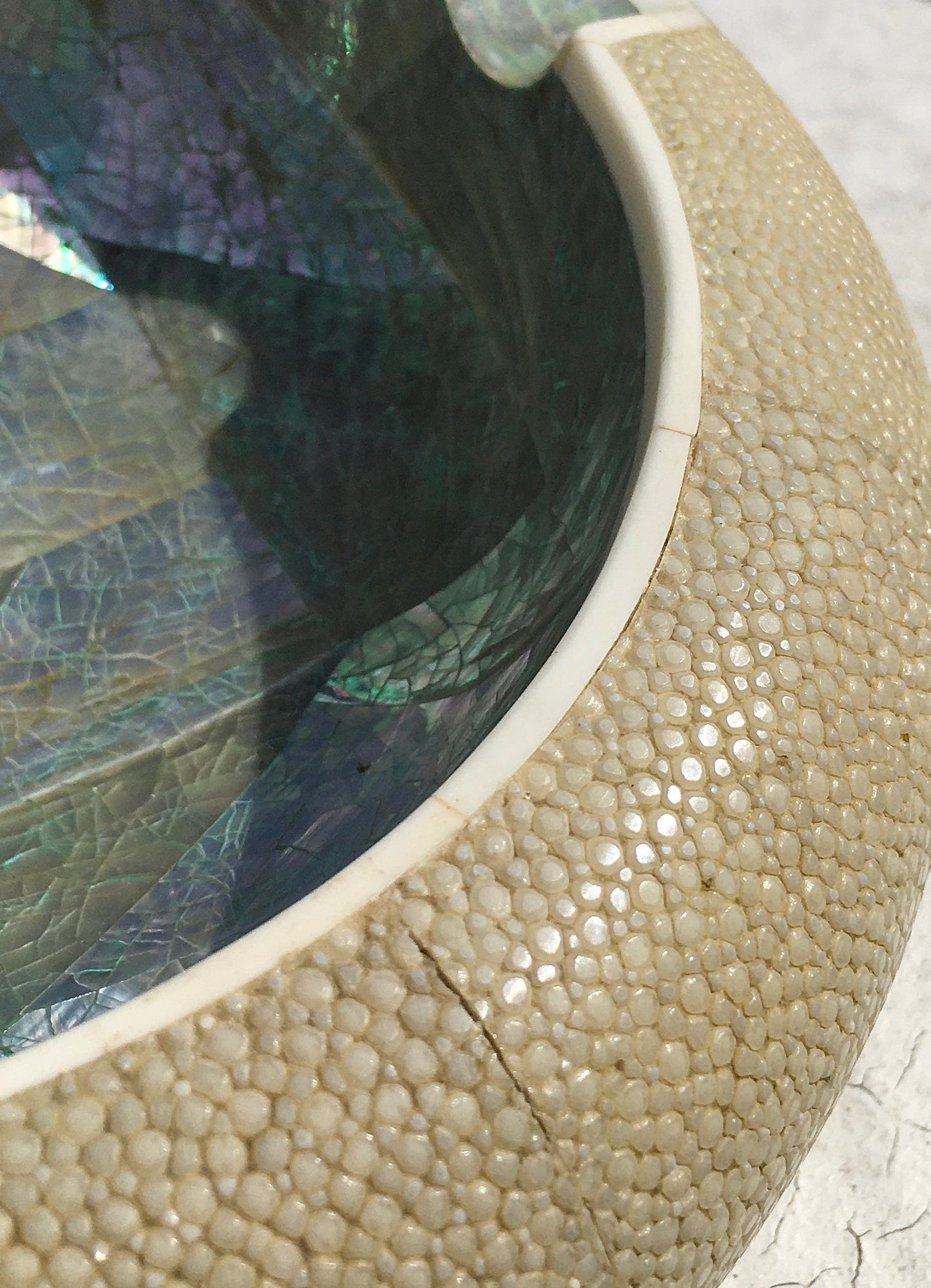 Shagreen & Shell Cigar Ashtray