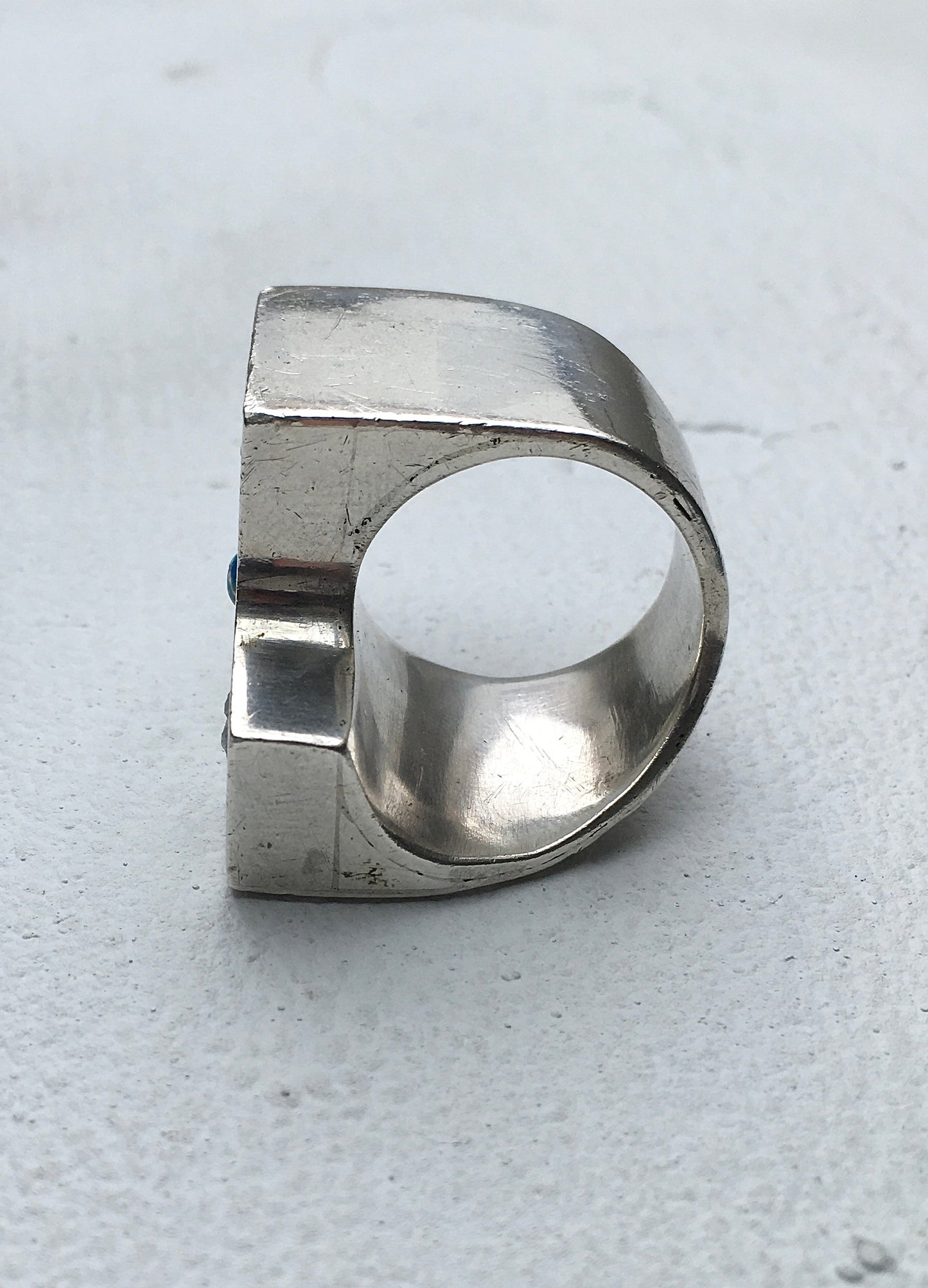 Vintage Sterling Silver Opal Ring