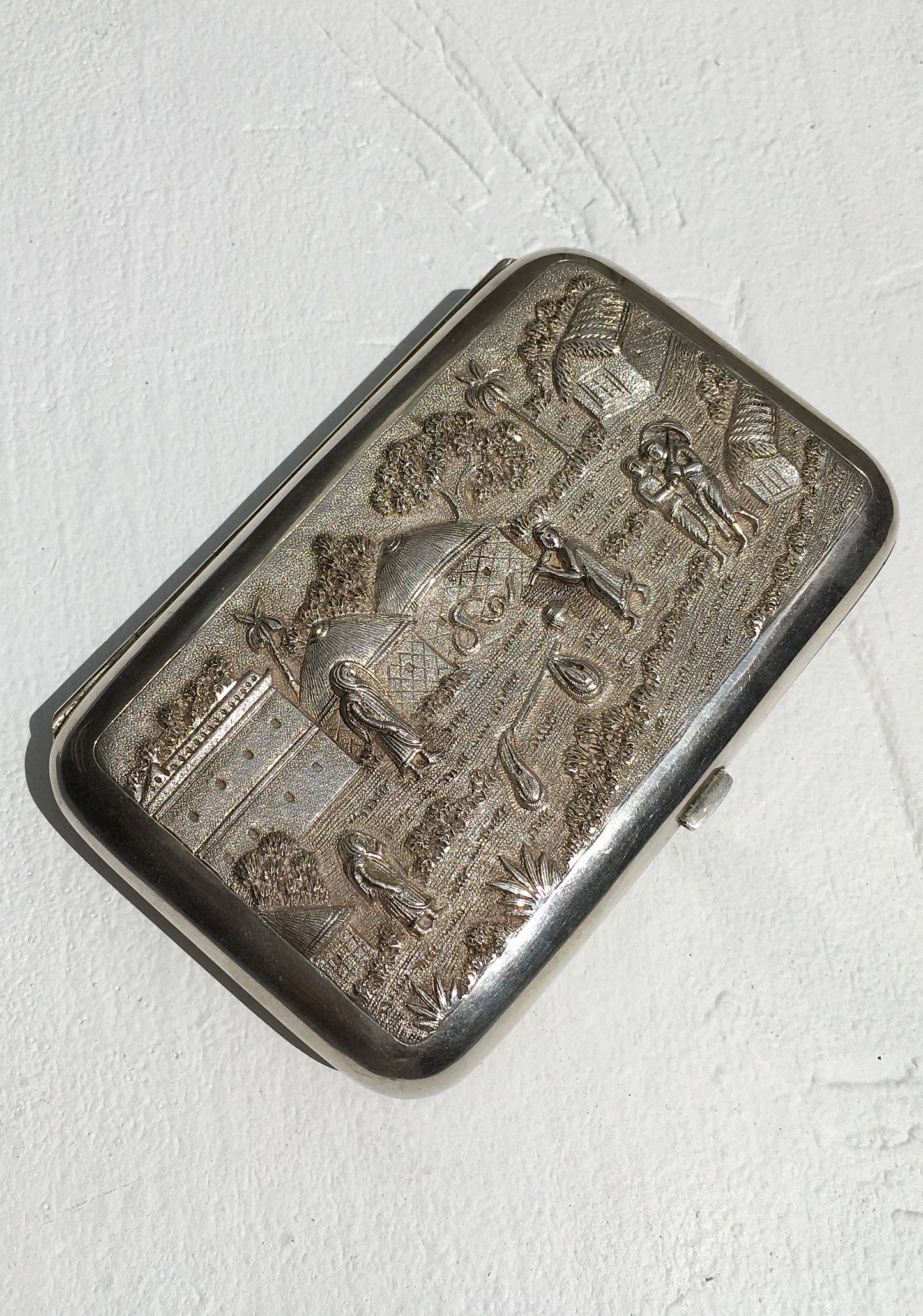 Antique Silver Cigar Case