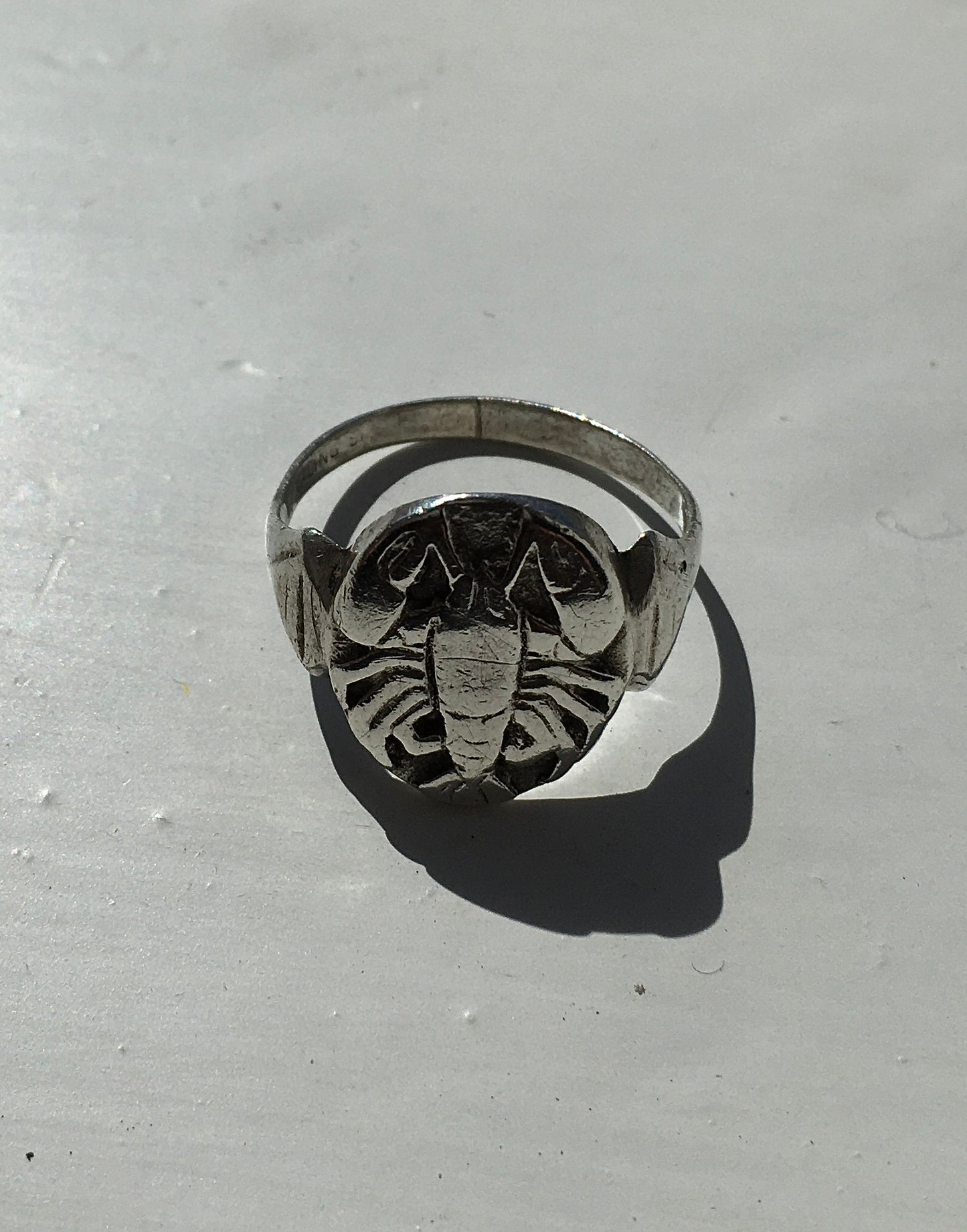 Vintage Sterling Silver Zodiac Ring