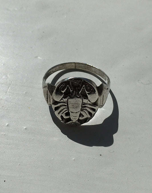 Vintage Sterling Silver Zodiac Ring