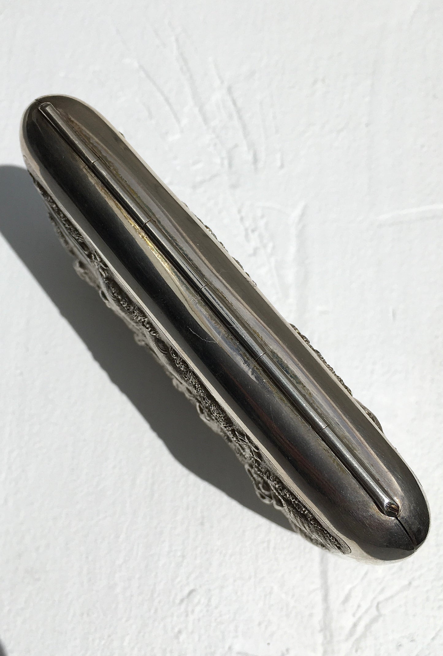 Antique Silver Cigar Case
