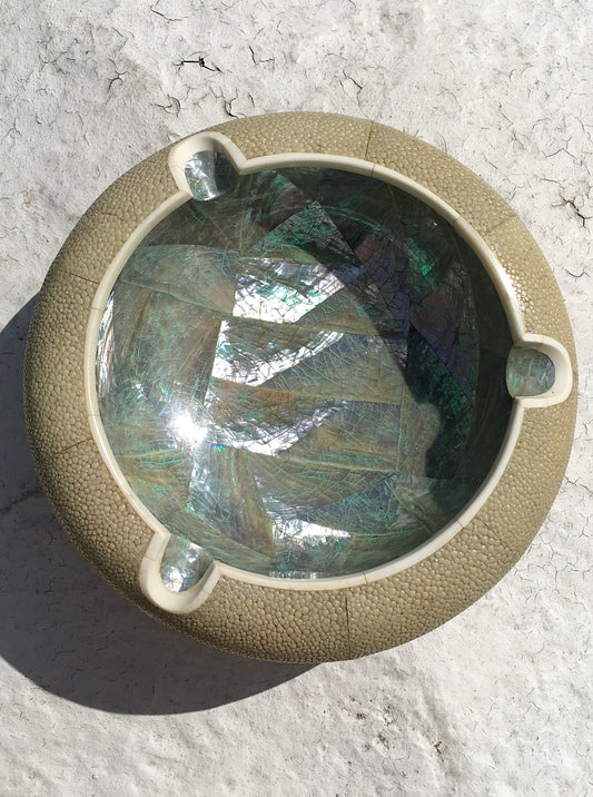 Shagreen & Shell Cigar Ashtray