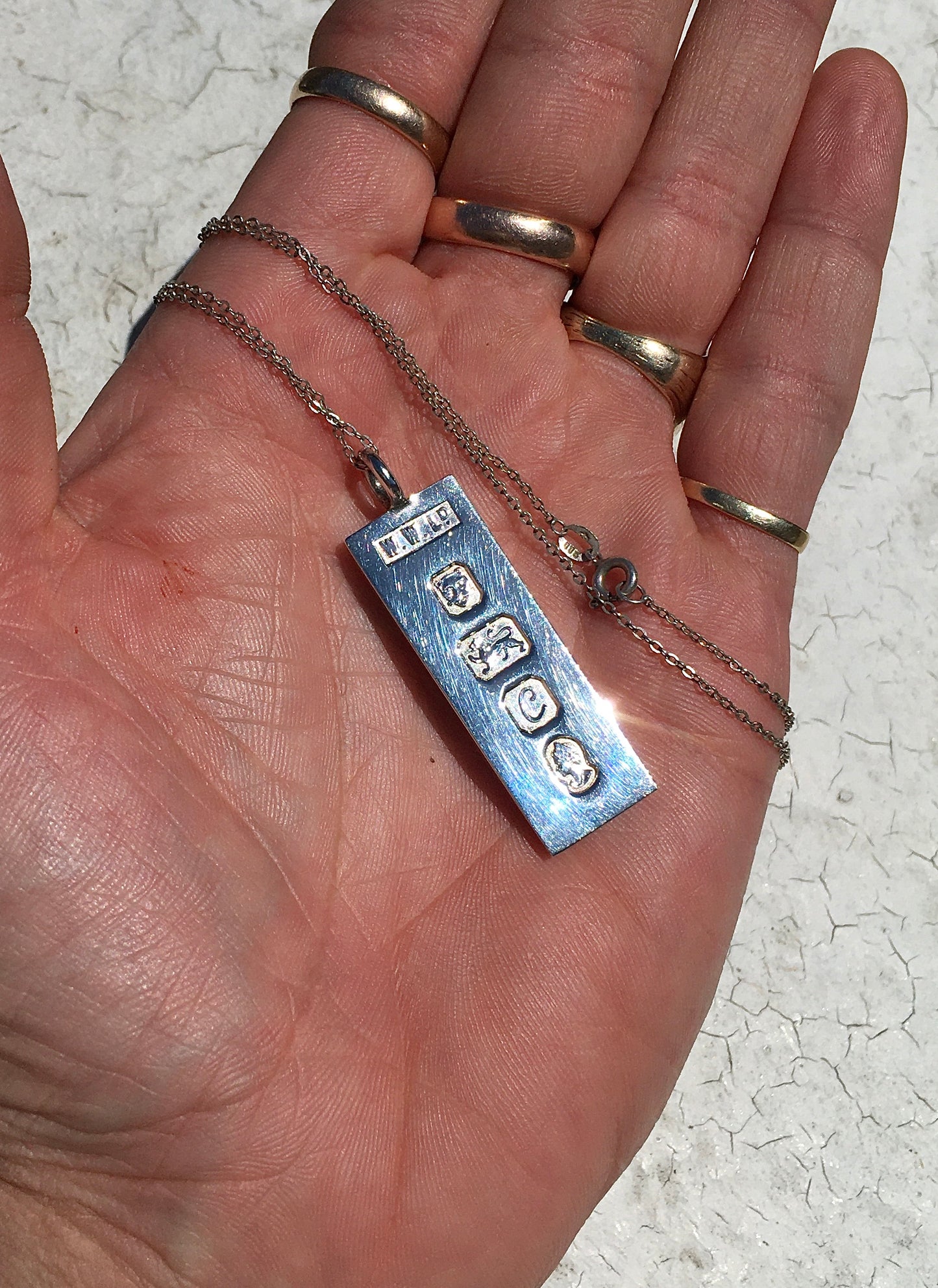 Vintage 1970s Sterling Silver Ingot