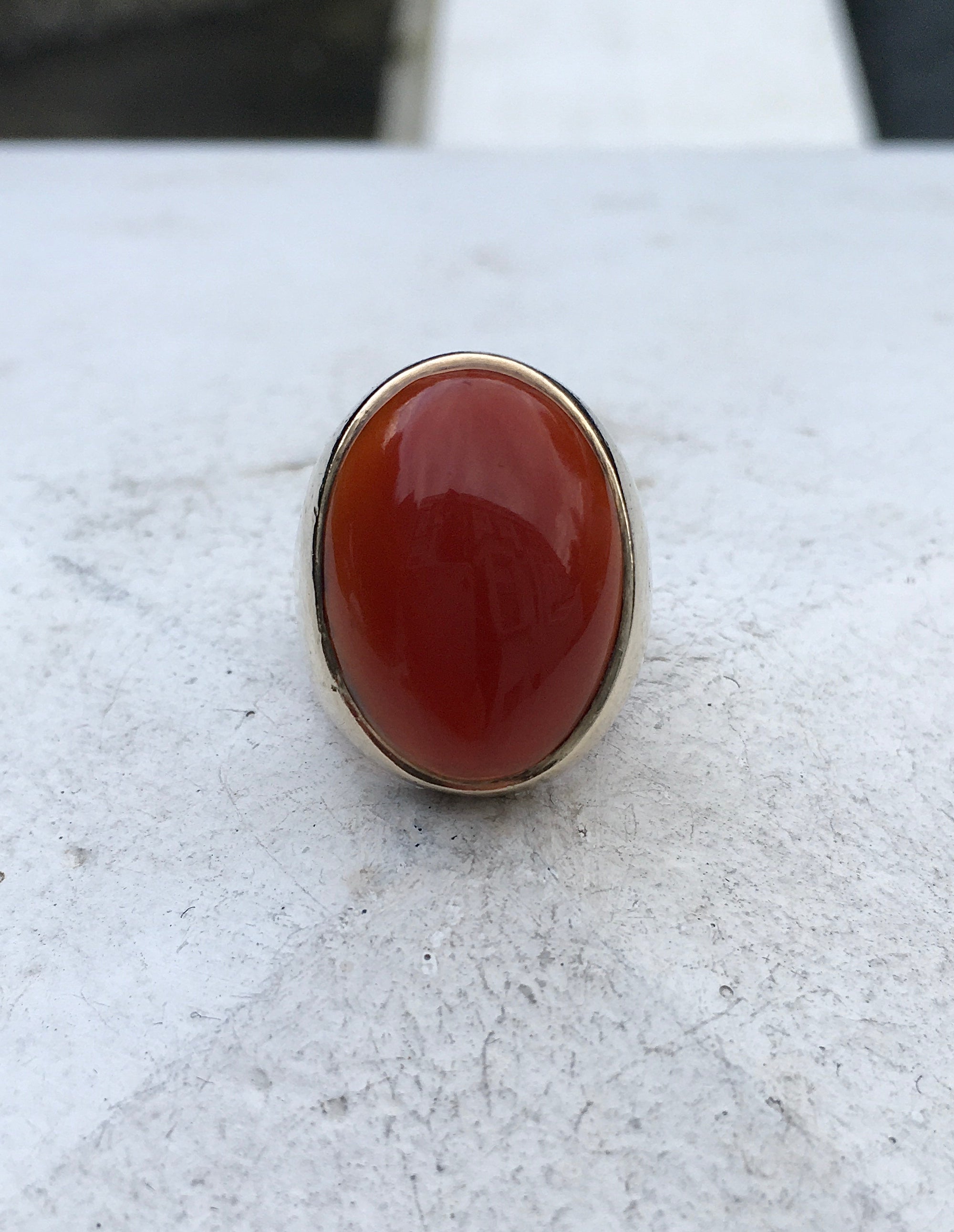 Carnelian hot sale ring mens