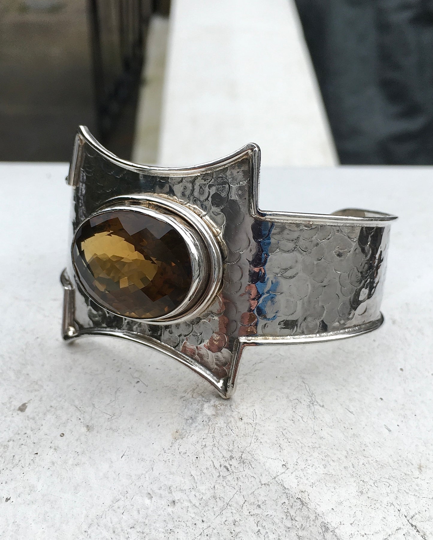 Sterling Silver Citrine Bangle