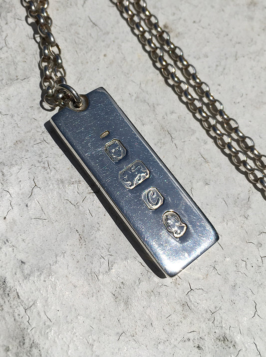 Vintage 1970s Sterling Silver Ingot