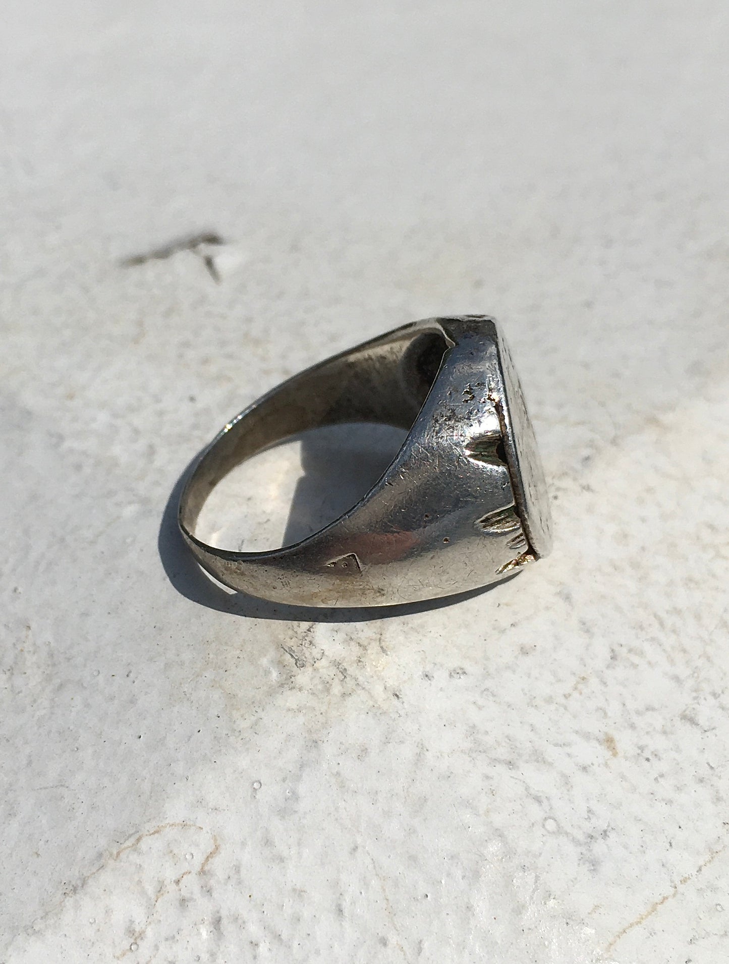 Vintage Sterling Silver Coin Ring
