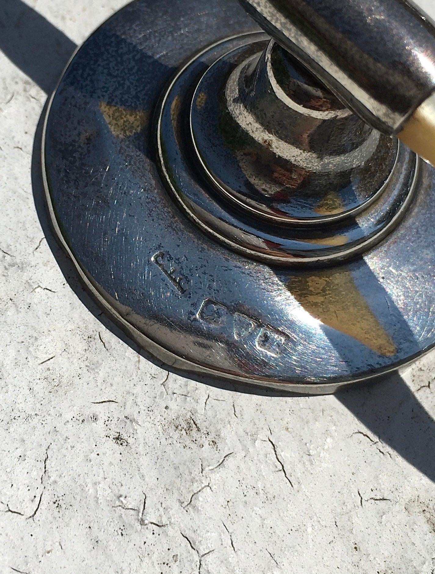 Antique Sterling Silver Ring Stand