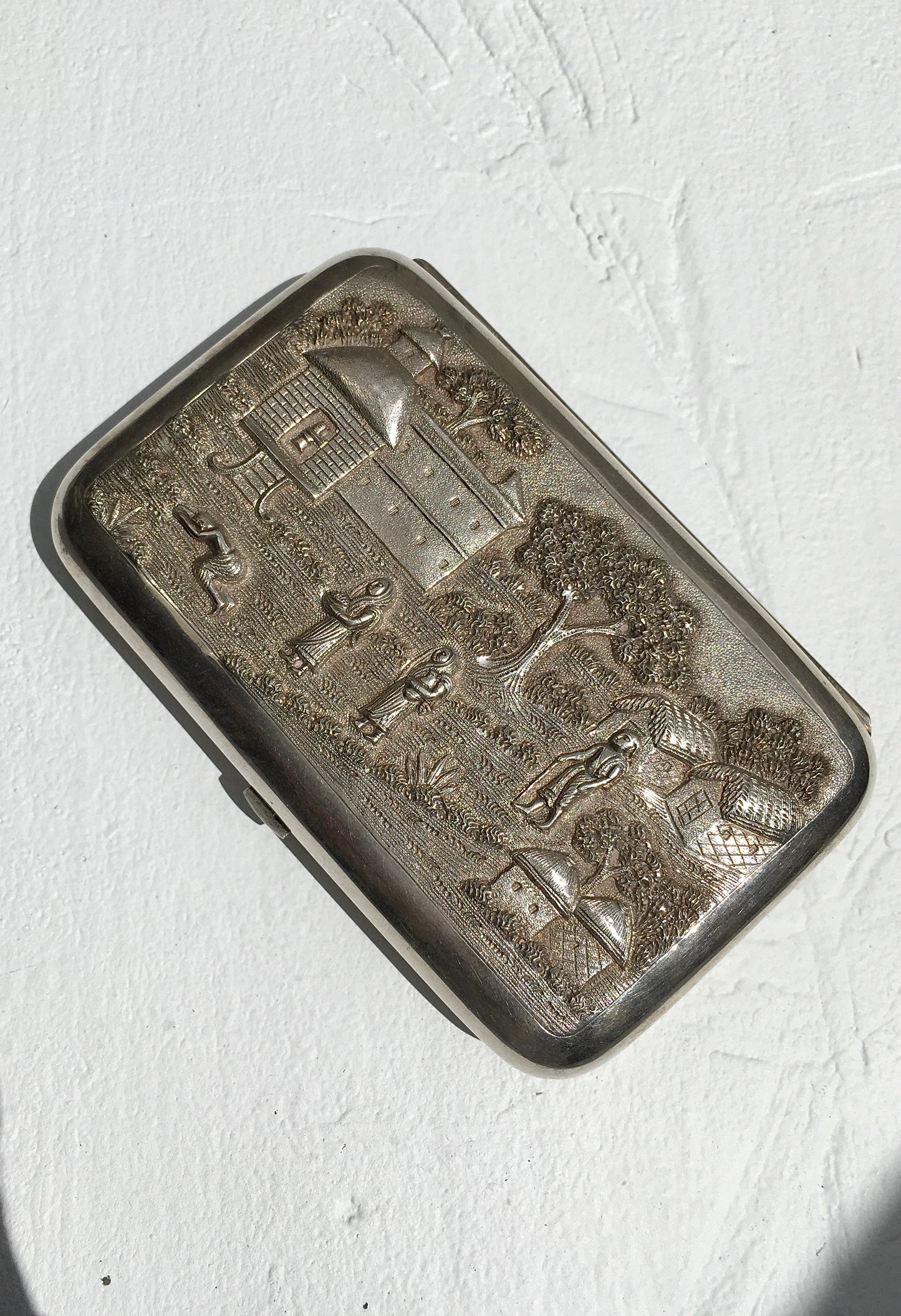 Antique Silver Cigar Case