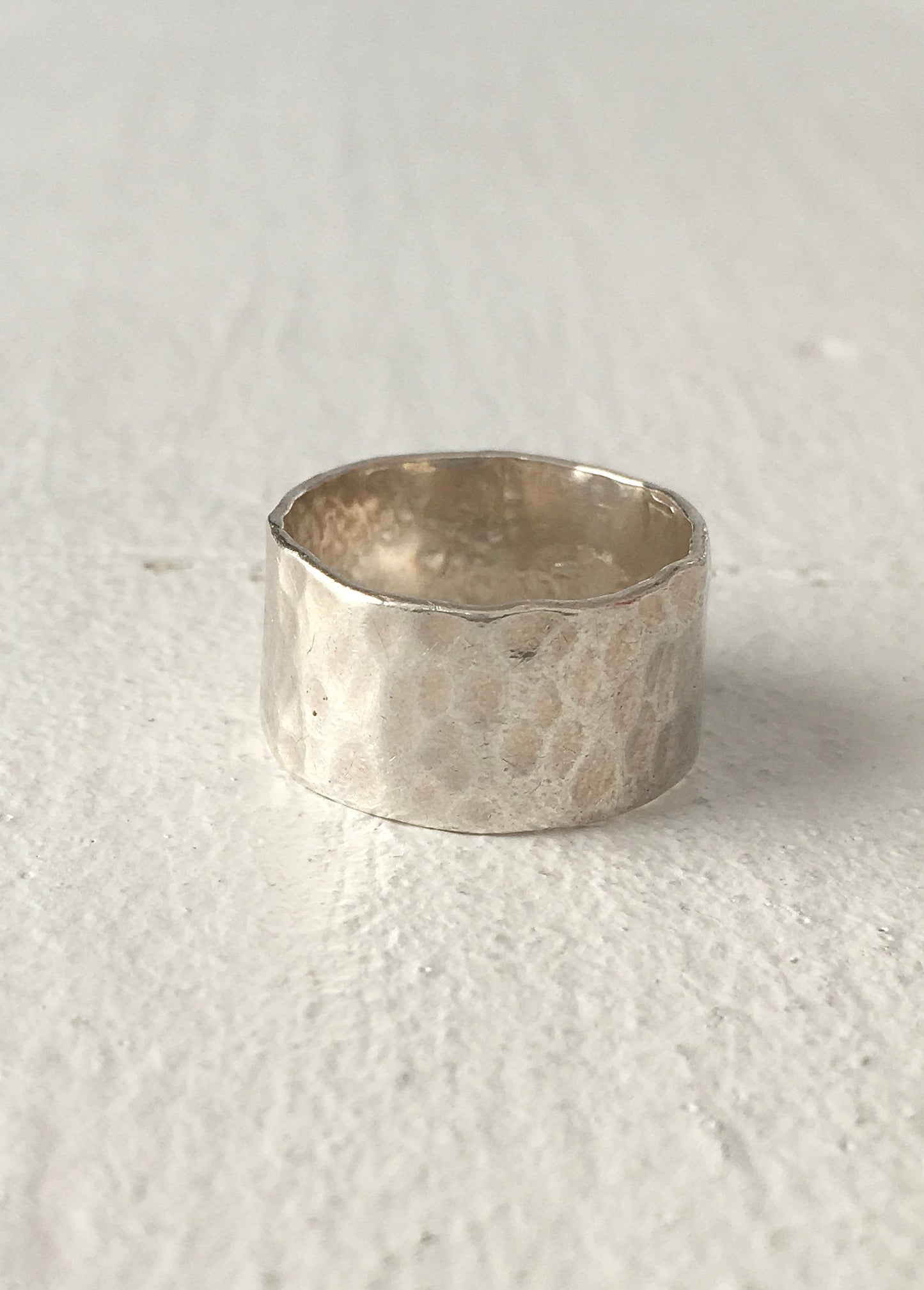 Sterling Silver Hammered Ring