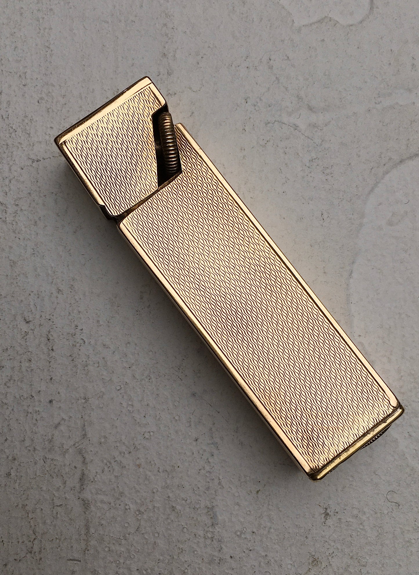 Vintage 1930s 9ct Gold Longfellow Lighter