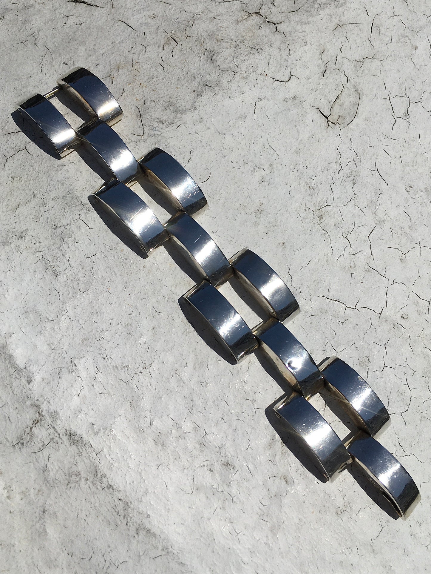 Vintage Sterling Silver Panther Bracelet