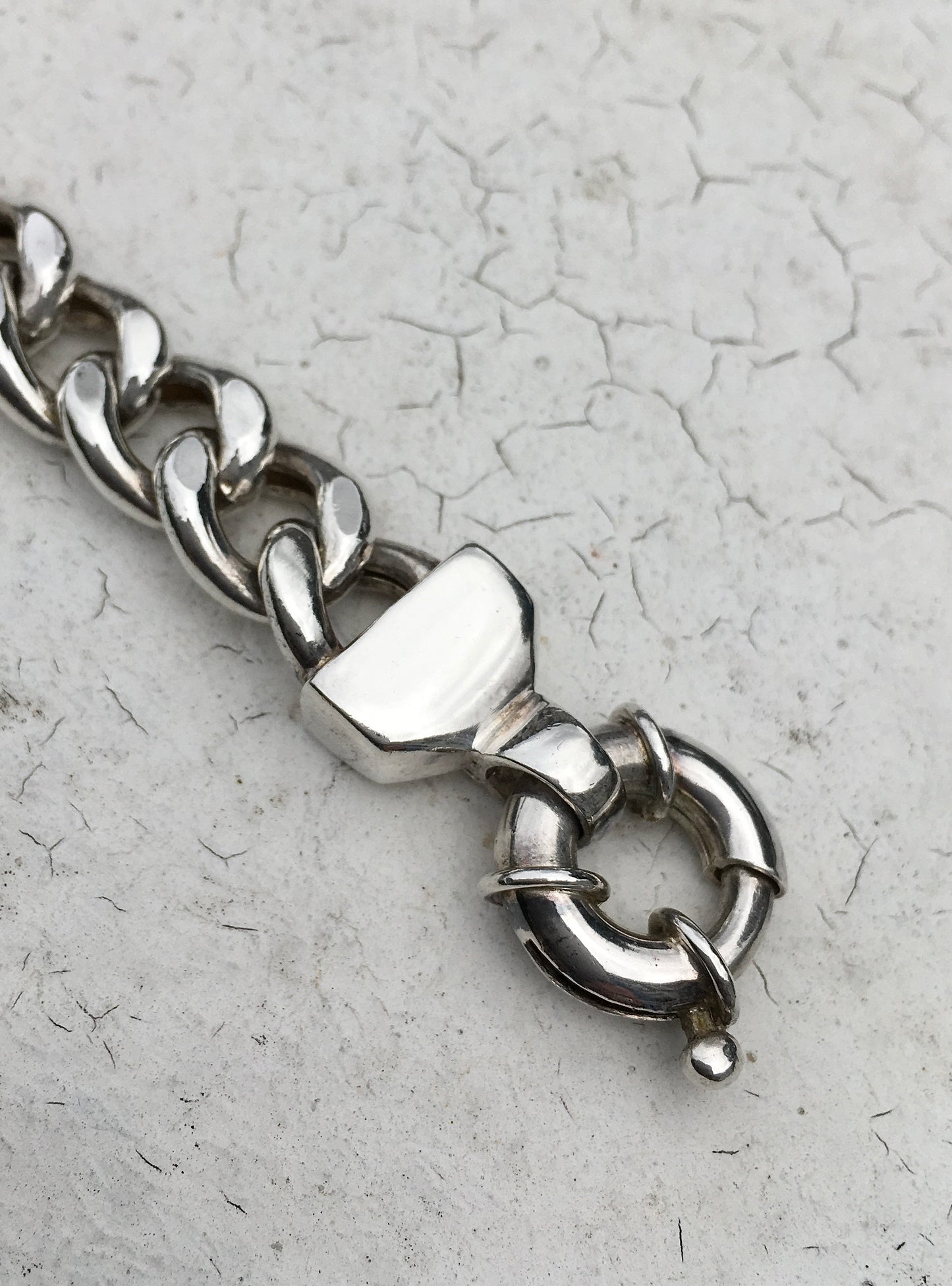Sterling Silver Labradorite Curb Bracelet