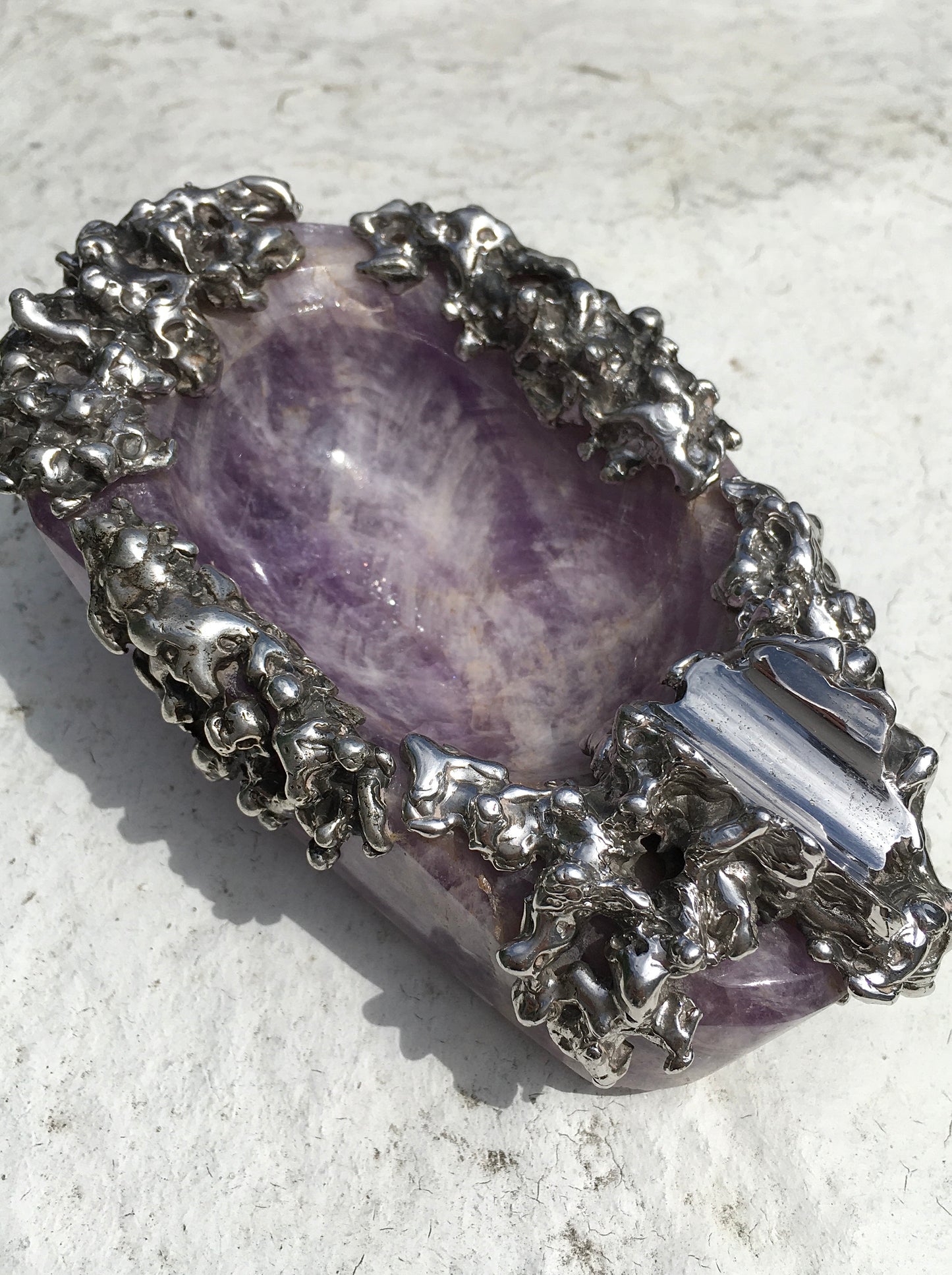Vintage Amethyst Cigar Ashtray
