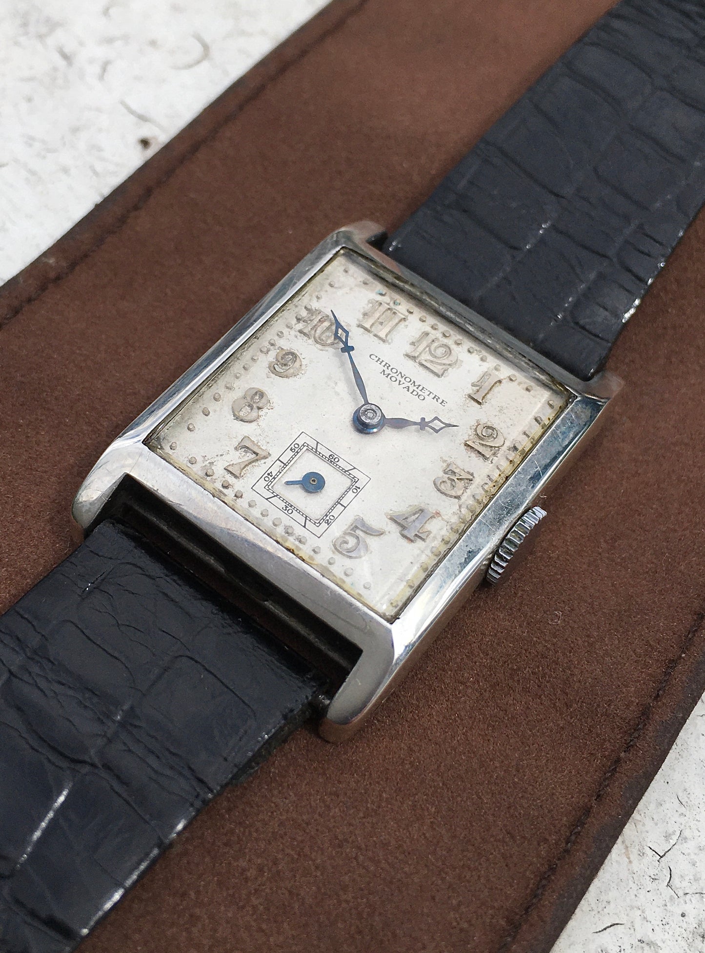 Vintage 1930s Sterling Silver Movado