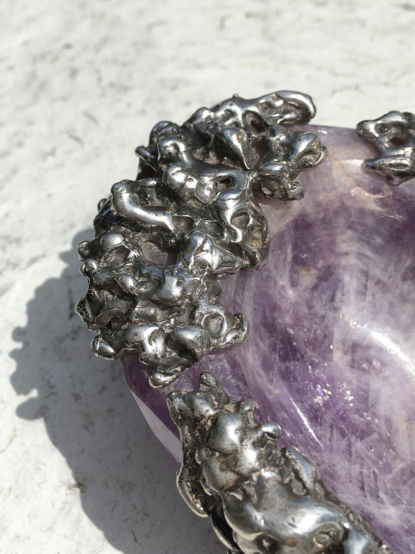 Vintage Amethyst Cigar Ashtray