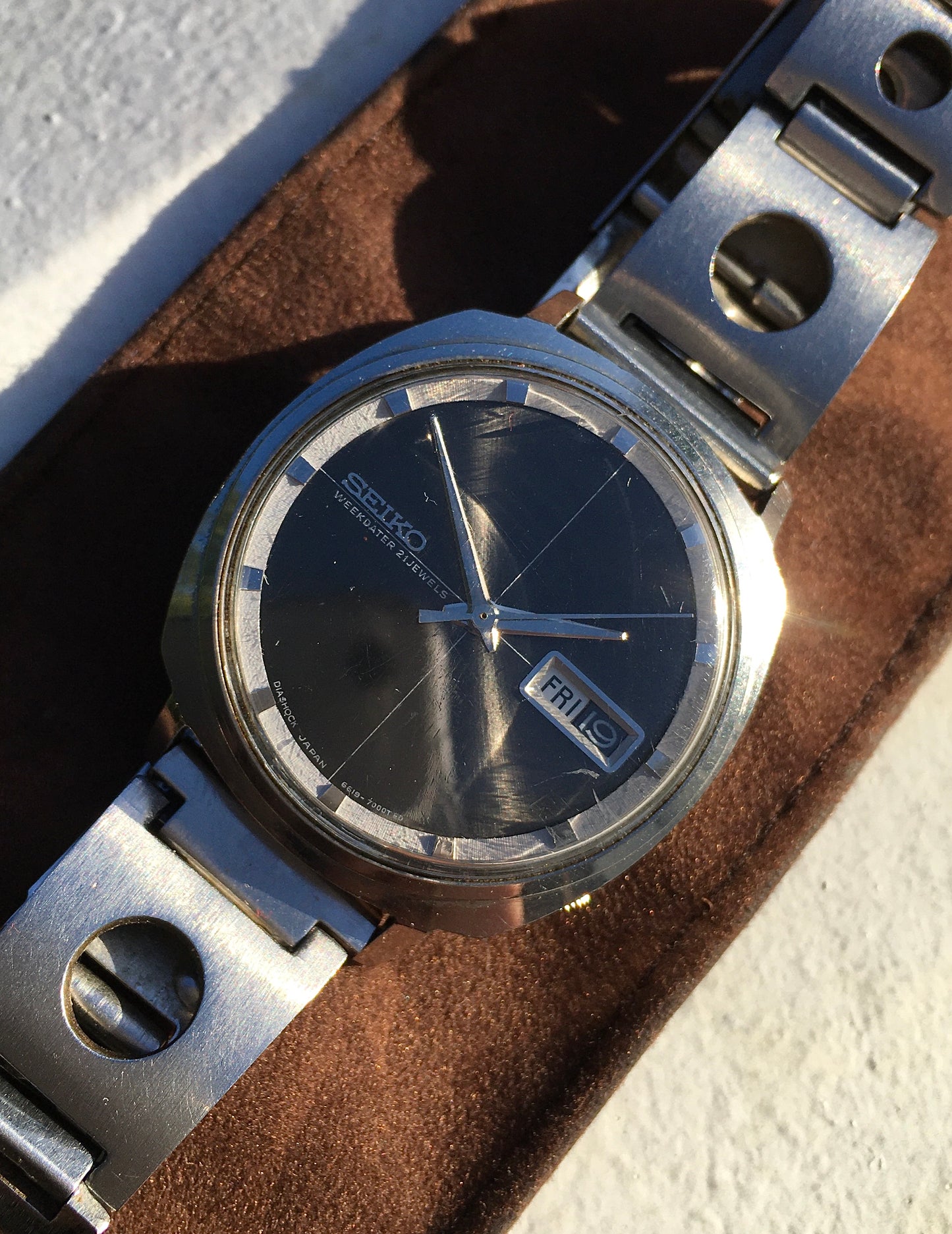 Vintage 1970s Seiko 5 Automatic Sportswatch