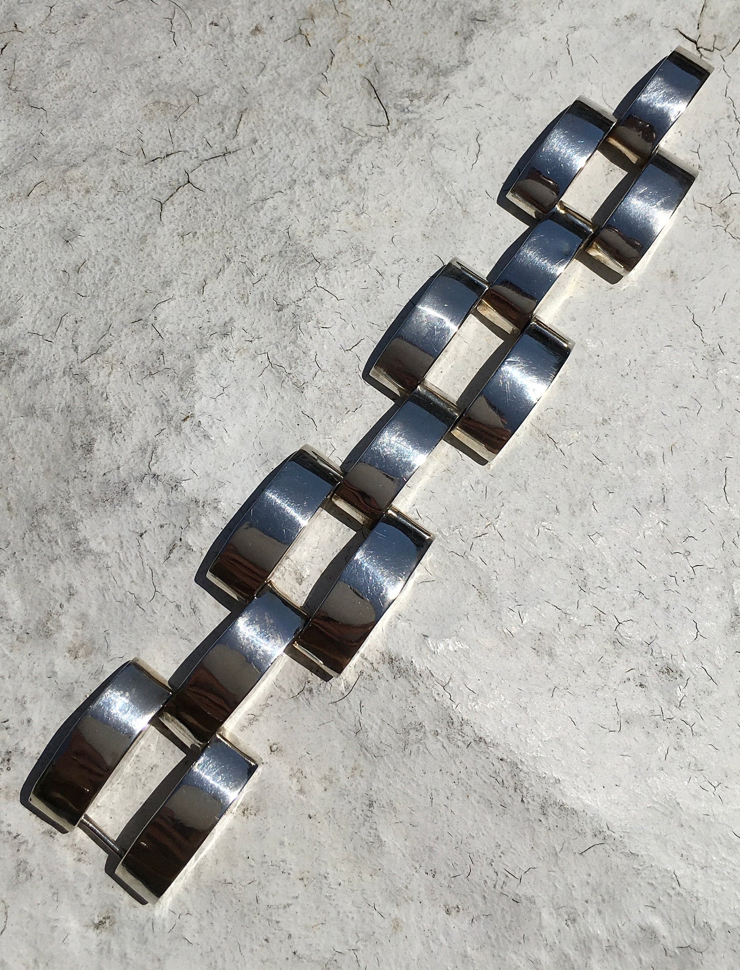 Vintage Sterling Silver Panther Bracelet