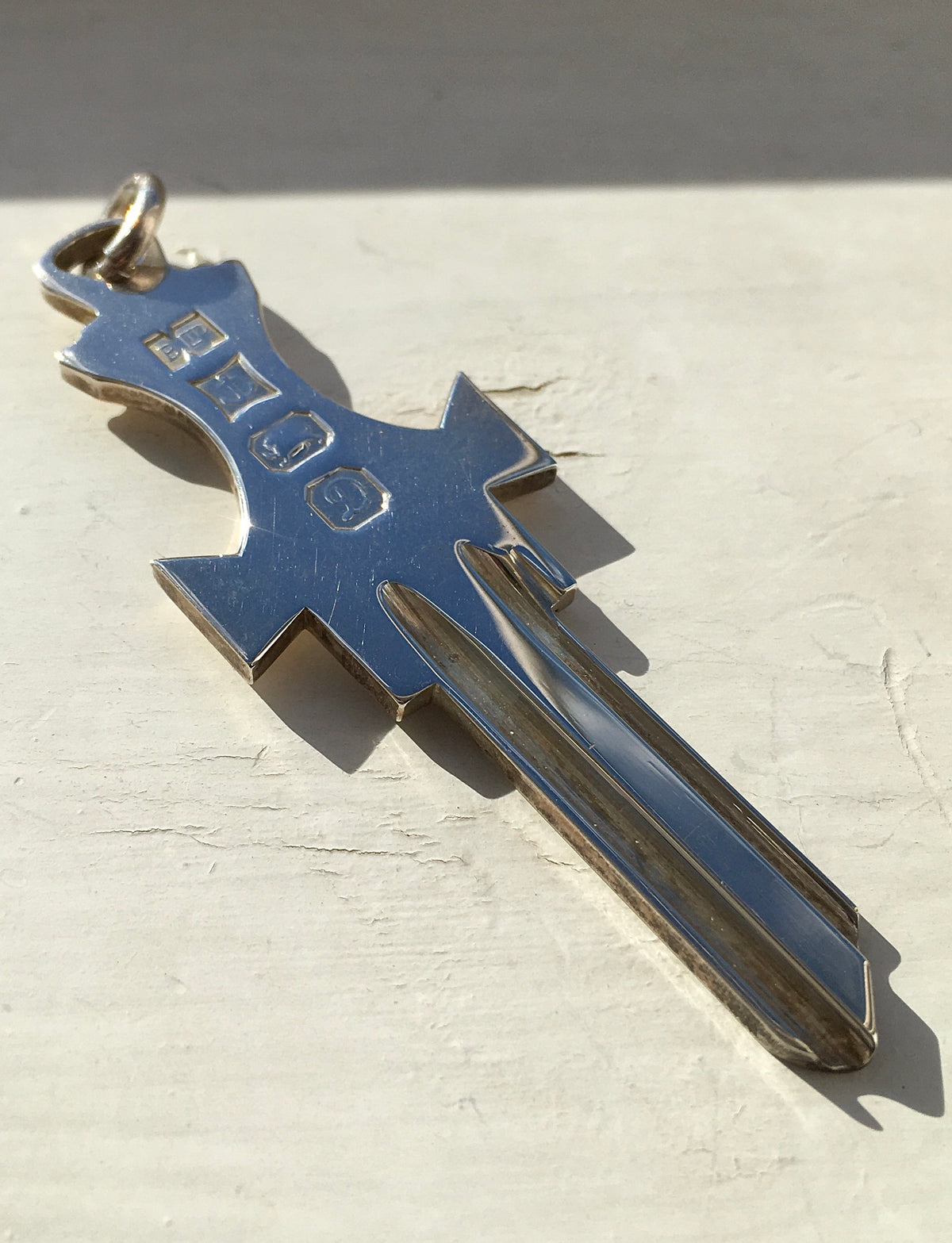 Vintage 1970s Sterling Silver Key Ingot