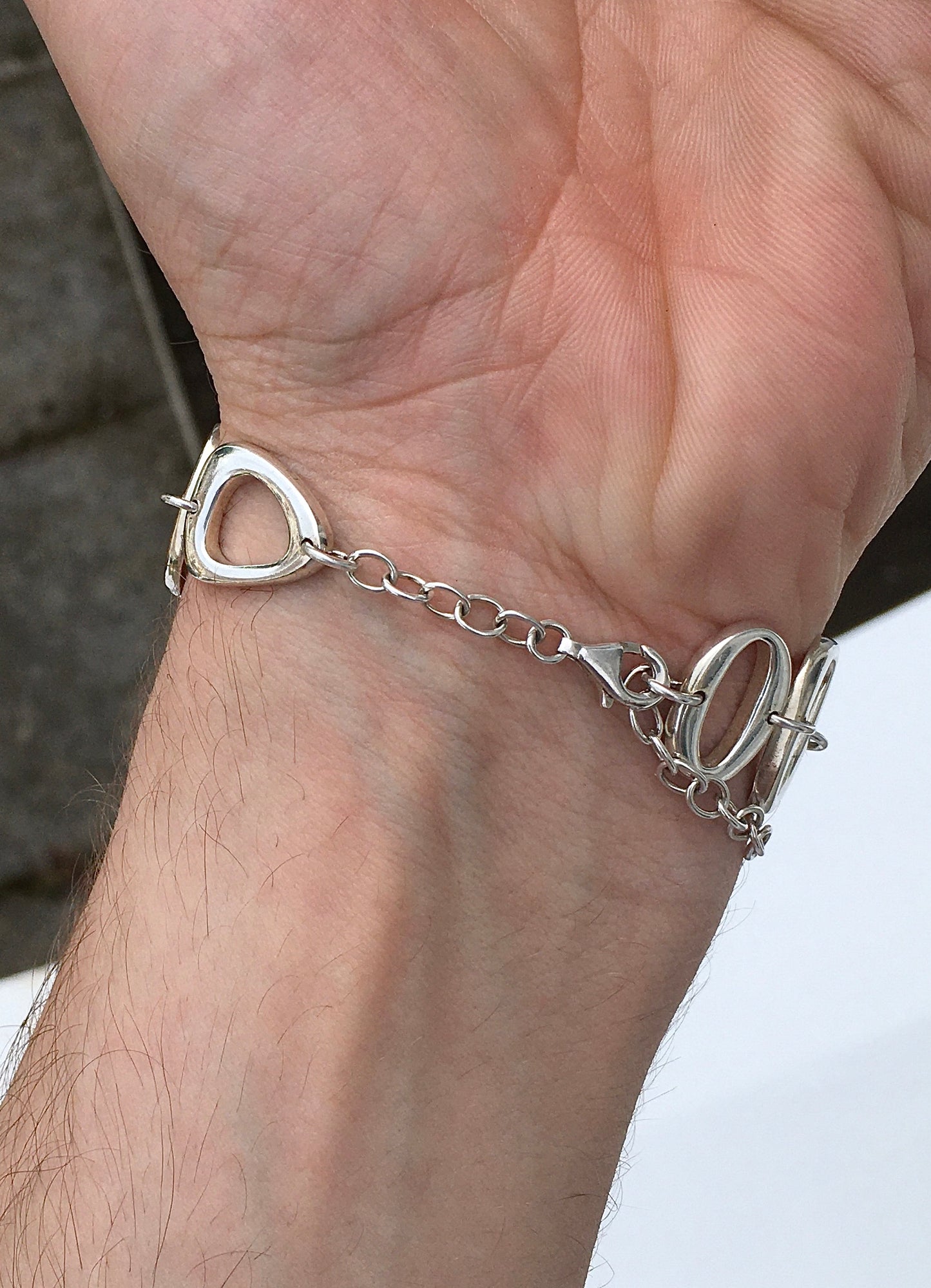 Sterling Silver Asymmetric Bracelet