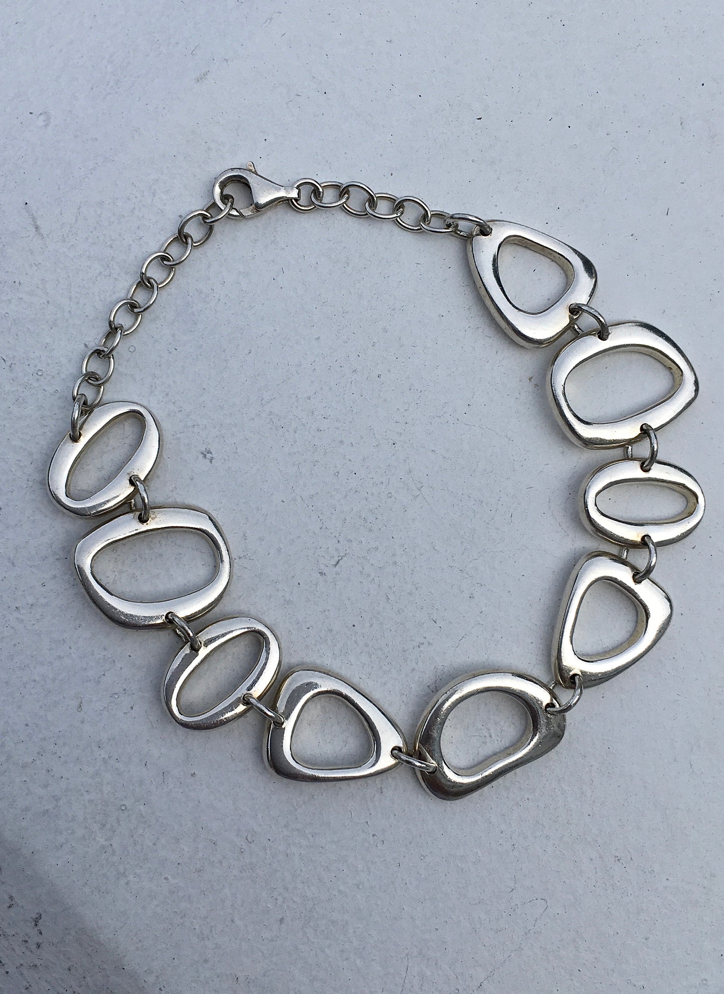 Sterling Silver Asymmetric Bracelet